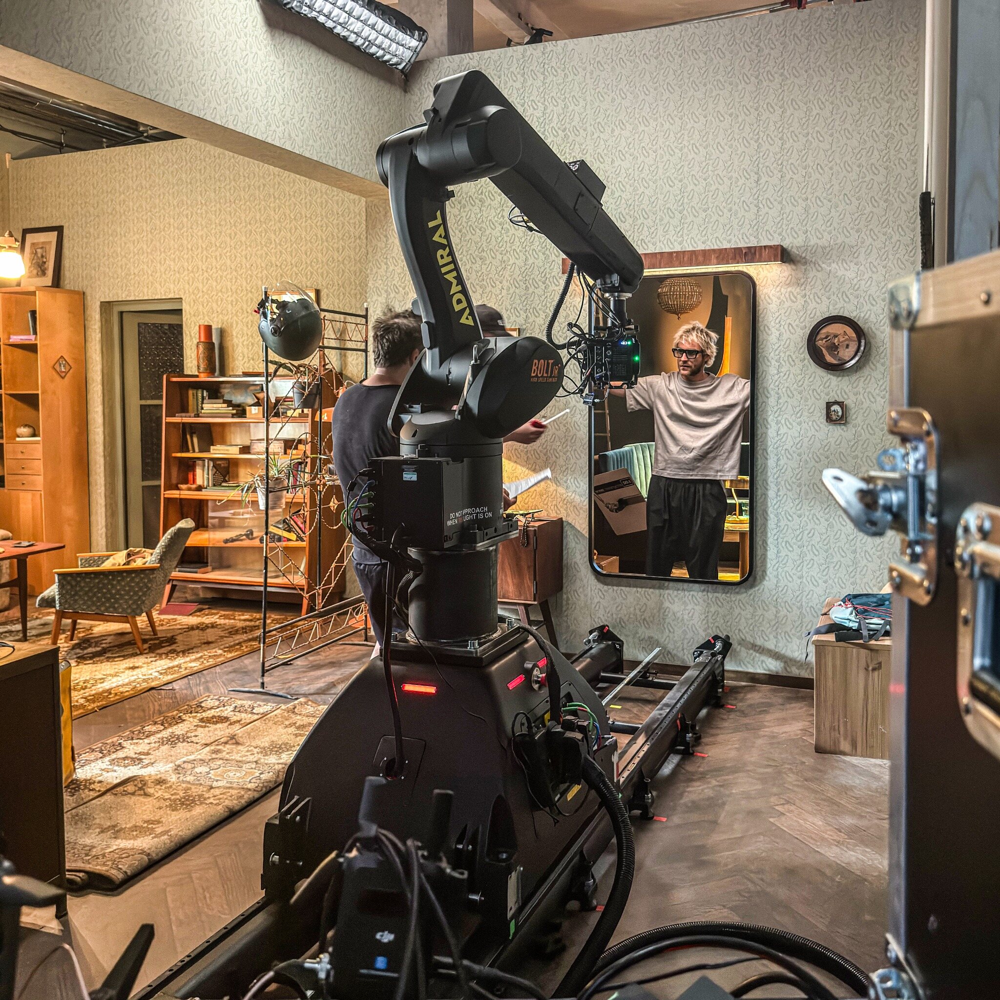 Admiral Film Bolt Jr+ motion control setup on location
