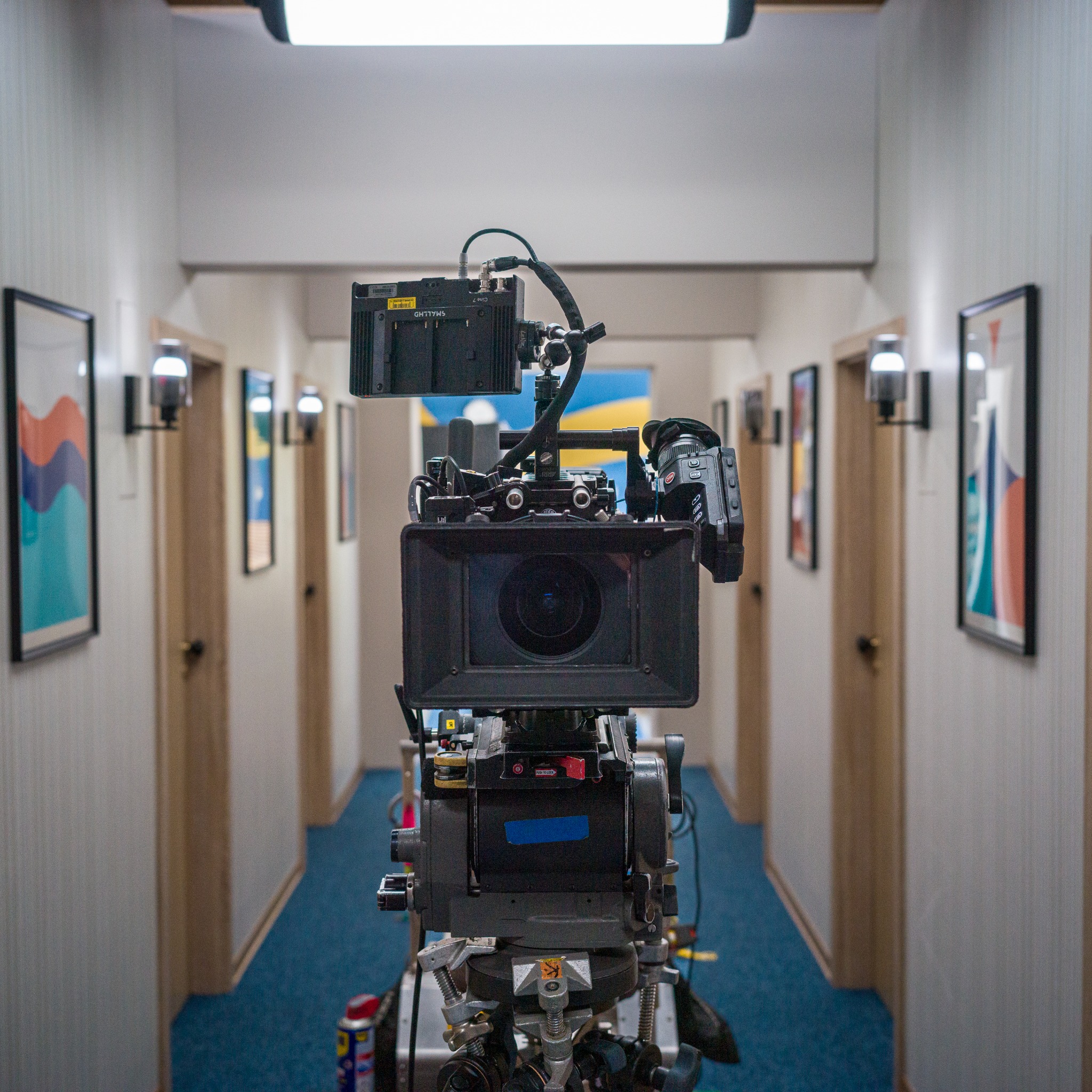 Admiral Film camera setup behind the scenes